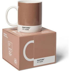 Фарфоровая кофейная кружка Pantone, 375 мл, с подарочной коробкой, цвет года 2025: Мусс мокко 17-1230