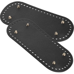 Housoutil Pack of 2 Woven Bag Accessories, DIY Hand-Woven Bag Base, Woven Bag Accessories with Cross Pattern, Bag Bottom for Crocheting, Organiser for Storing Bags, Knitting Bag