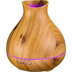 BZseed Aroma Therapy Essential Oil Diffuser Humidifier 550 ml 12 Hours High Mist Output for Large Rooms, Home (Brown)