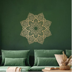 Большой металлический круглый мандала настенное украшение, уникальный цветок лотоса настенное украшение для гостиной, спальня, ванная ко