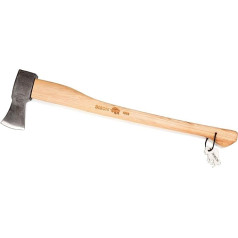 Bison Splitting Axe 1879 2200 г I Высококачественный топор длиной 800 мм I Ломающийся штихель из древесины американского гикори I Тройная защита от клина и