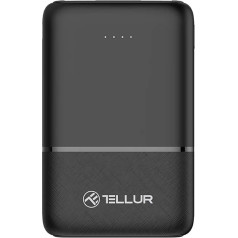 Tellur 5000mAh power bank 2xUSB+USB-C+MicroUSB black