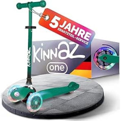 kinnaz ONE, Безопасный самокат для детей, складной, регулируемый по высоте, колеса со светодиодной подсветкой, детский самокат, сервис запчасте