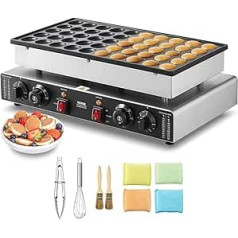 VEVOR мини блинчик коммерческий голландский мини блинчик машина 50шт 43 мм диаметр дораяки выпечки машина 1700 Вт двойной контроль температуры и