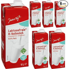 Ежедневное безлактозное цельное молоко % 3,5 жирности 1000 мл х 6 шт. с Pufai Grocery