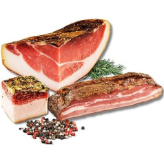 Дегустационный набор BAVAREGOLA Speck Specialities - южнотирольский бекон, панчетта и соленый бекон Лардо от Виктора Кофлера в наборе - сердечный подаро