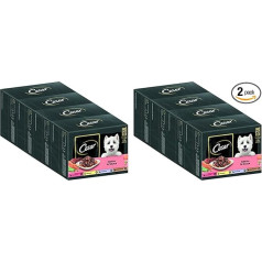 Cesar Adult Влажный корм для собак Selection в соусе, 48 порционных пакетиков, 12 x 100 г (упаковка из 8) - Сбалансированный влажный корм для собак премиум-к