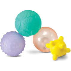 Набор мячей Infantino Textured Multi Ball Set - игрушка с текстурированным набором мячей для сенсорного изучения и развития, от 6 месяцев и старше