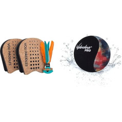 Waboba VOLI - Rethink Your Paddle Game - Backyard Set Includes: 2 носимых весла и 1 увеличенный челнок - 250 x 123 x 212 мм