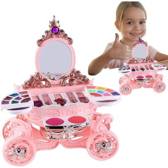 Детская игрушка для макияжа, детская игровая игрушка для макияжа - набор для макияжа с моющейся девочкой со светодиодами и музыкой, творчес