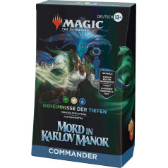 Magic: The Gathering - Murder in Karlov Manor Commander Deck - Secrets of the Depths (колода из 100 карт, коллекционный бустер с 2 картами и аксессуарами)