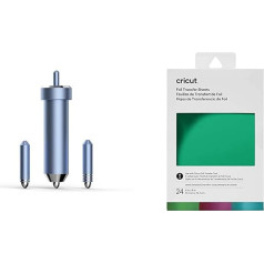 Cricut 2008727 Набор для переноса пленки, машины Explore Maker, 3 наконечника - тонкий, средний и жирный, и 2008715, образец пленки для переноса драгоценносте