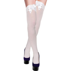 Модные женские высокие носки для бедер с милым бантом, украшенные 80D бархатом, непрозрачные длинные чулки до колен чулочно-носочные издели