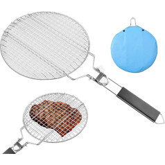 Корзина для барбекю pologmase - корзина для барбекю на открытом воздухе | сетка для барбекю, решетка с шифром, круглый дизайн, удобное хранение х