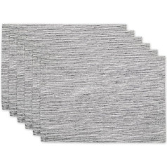 DII Переработанный хлопок ребристые коврики черный 13