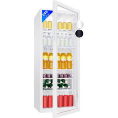 Bomann ® KSG 7289 Холодильник для напитков со стеклянной дверцей, холодильник объемом 245 л с 5 решетчатыми полками, холодильник для бутылок с автом