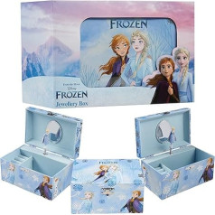 Disney Encanto Jewellery Box Girls Music Box Frozen Ariel or Mirabel Musical Jewellery Box for Children (Blue Frozen)