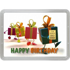 Goldstücke24 - Золото на день рождения Подарок С Днем Рождения Золотой Слиток 1г - Отличная Идея Подарка