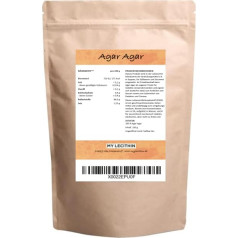 Агар-агар порошок 250 г - веганская альтернатива желатину, 100% чистый, высококачественный растительный желирующий агент для десертов, джемов 