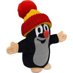 Ручная кукла Животное Ручные куклы 25 см оригинал Маленький крот с красной шляпой фигурка животного театр кукла рука игрушка кукла для дете