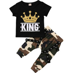 Geagodelia Baby Clothing Set Baby Boys Clothing Outfit T-Shirt Top + Trousers/Shorts Newborn Toddler Soft Baby Set