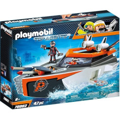 Playmobil 70002 Top Agents Шпионская команда Турбокорабль разноцветный