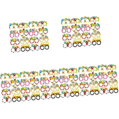 TOYANDONA Pack of 120 Party Decoration Glasses Очки Реквизит Для Фотобудки Фотобудка Реквизит Смешно Назад в Школу Сезон Макияж Костюм Реквизит Одежда Украсит