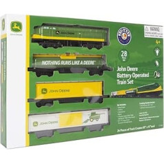 Lionel John Deere Miniature Ready-to-Play Set, модель железной дороги на батарейках, разноцветный