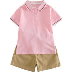 Детский спортивный костюм для мальчиков Джентльменские клетчатые наряды Мягкий хлопок смесь футболка и высокая талия шорты Хлопковые брю