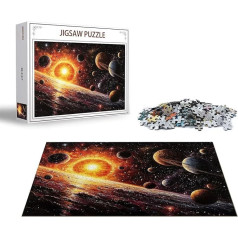 Puzzle Planet Puzzle 6000 Pieces Colour Wooden Puzzle Adults, Premium Quality Classic Wooden Educational Game, DIY Classic Fun Jigsaw Adults, Challenging Game Jigsaws for Home Decor Gift x-445