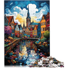 Пазл Цветная психоделия от Odense Jigsaws 1000 шт. для взрослых и детей из дерева Пазлы и головоломки (50 x 75 см)