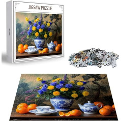 Пазл Цветочный пазл 1500 деталей, деревянный пазл для взрослых, разноцветный деревянный пазл, классические пазлы Фрукты деревянный пазл для 