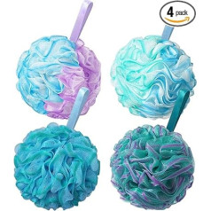 Мочалка Мочалка 75 г очень большой волос скребок сетка пуф ванная комната губка кожа отшелушивание мягкий тело скраббер ванна губка для жен