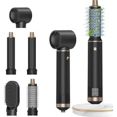 Набор парикмахеров 5 в 1, Airstyler, 1000 W Multi-Maic Styler Professional Hairstyler, фен, утюжок для завивки 30 мм, бигуди горячего воздуха, для объема, сушки, выпрямлен