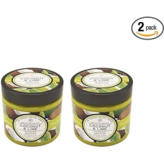 Tropical Fruits Gentle Exfoliating Coconut & Lime Sugar Scrub 2 x 550g