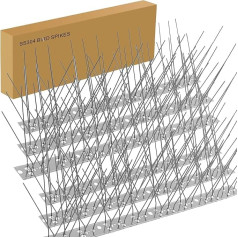 Pigeon Repellent Spikes 3.5 m Bird Repellent Grid Barbed Wire Stainless Steel Pigeon Scarer for Balcony Gutter Roof Bird Protection Pigeon Protection Swallow Repellent Against Raven Crow Bird