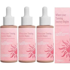 Капли для загара без солнца, Selbstbräuner Gesicht, Sunless Tanning Drops, Tropfen zur natürlichen Steigerung des Melanins, verbessern Ihren natürlichen Hautton für ein echtes (3PCS)