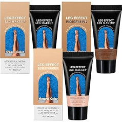 Wasserfestes Bein-Make-up ohne Übertragung, Tattoo Abdecken Wasserfest, 40g Make-up für Beine, Body Coverage Perfector, Make-up zum Abdecken von Narben an Beinen und Körper (#01+#02+#03, 40g)