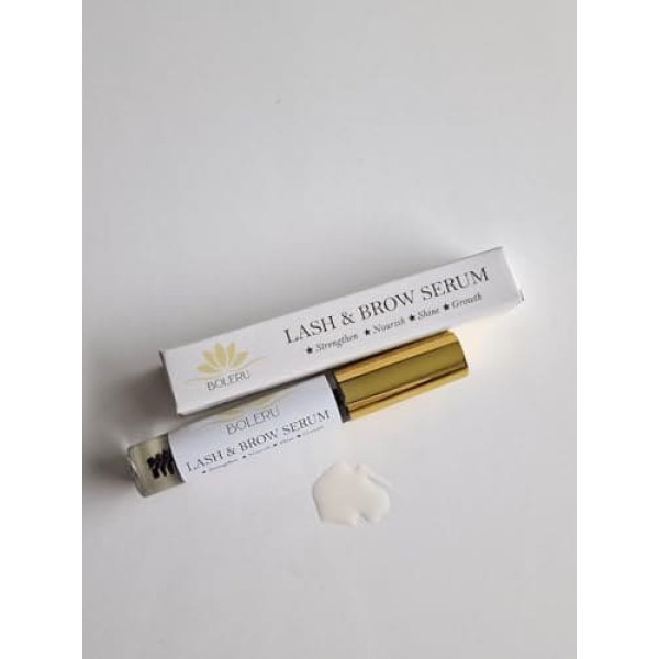 Сыворотка для ресниц и бровей 10 мл, укрепление, питание, блеск, рост, веганская, не содержит вредных веществ, быстро впитывается, богата Омег