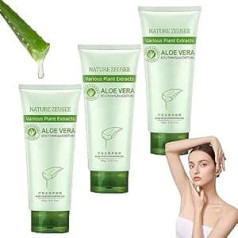 Отшелушивающий гель с алоэ вера. Отшелушивающий скраб для лица. Осветляющий крем для интимной зоны. Глубоко очищающий, увлажняющий гель