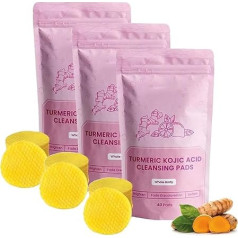 Neously Пады с койевой кислотой, очищающие пады с куркумой, эффективны для уменьшения пятен и темных точек, 100% натуральные ингредиенты, осветл