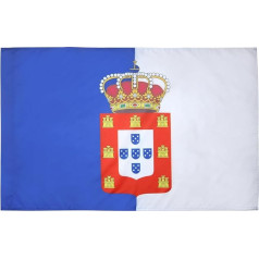 AZ FLAG KINGDOM OF PORTUGAL 1139-1910 Флаг 2' x 3' для шеста - ROYALE PORTUGUESE FLAGS 60 x 90 cm - BANNER 2x3 ft with hole