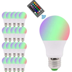 Chaozan® Диммируемая лампа E26/E27/10W RGBW с дистанционным управлением, теплый белый цвет ламп Эдисона, лампы, меняющие цвет, головной свет, свадьба, 