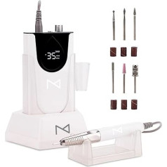 Профессиональная влагозащищенная 2-в-1-нагельбормашина, шнурлос, 35.000 U/мин, более мощный мотор-нагель-E-файл для акриловых гелей с ацетонбест