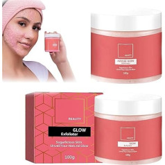 Glow Exfoliator, отшелушивающий сахарный скраб - скраб для лица, сахарный скраб для лица для более гладкой кожи, мягко отшелушивает и увлажняет, ом