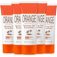 Гель для загара SPF 30, гель и тюбик с апельсиновым желе SPF 30, увлажняющий бальзам для загара, без минеральных масел, водостойкий, дорожный разм