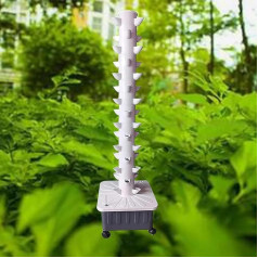 Гидропонная система выращивания Башня Аэропоника Набор для выращивания для домашней кухни с насосом и съемным резервуаром для воды 45