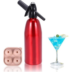 Сифон для соды 1 л, портативный нагреватель газированной воды, домашний производитель соды, машина для производства газированной воды, наг