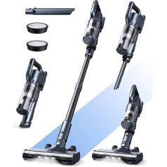 Беспроводной пылесос 30000Pa с 50-минутным временем работы, отдельно стоящий, антипутанный, легкий и мощный пылесос для твердых полов, ковров и 