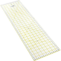 La Canilla ® - Линейка для пэчворка 60 x 16 см - универсальная линейка для шитья и рукоделия с точными размерами CM, MM и угловыми размерами Акрил проз